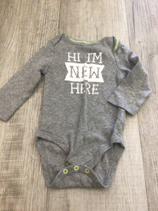 New here onesie-6/9M