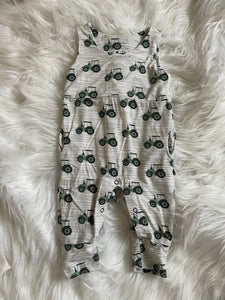 Sweet Bamboo Tractor Romper - 3/6M