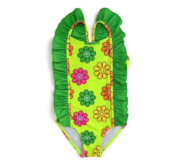 Green Flower Swimsuit