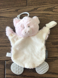 Pig Rattle Teether Toy