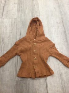 Rabbit bear button up hooded shirt-6/9M