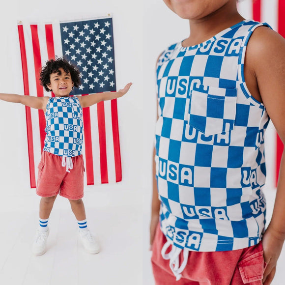 USA Checkered Tank