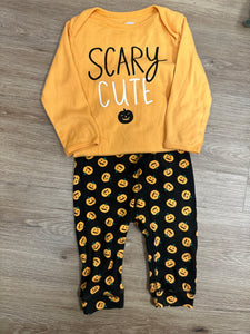 Scary Cute Onesie set - 6/12M