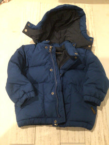 Blue puffer coat-2T