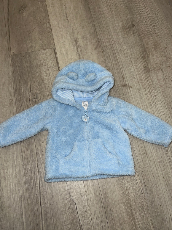 Carter's Sherpa Light Blue Coat- 9M