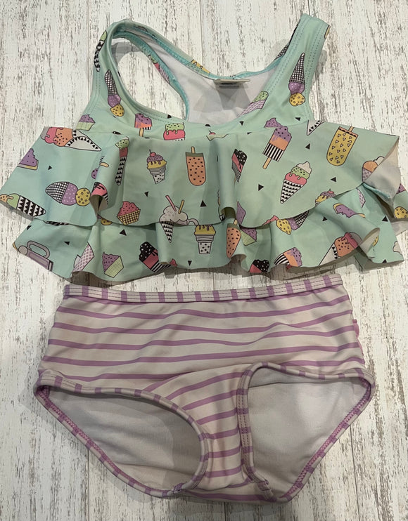 Ruffle Butts “Ice Cream” Swim Set - 4T