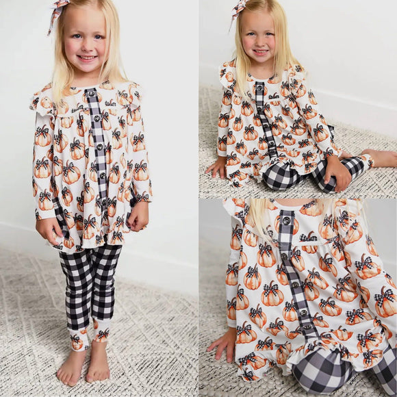 Lilith Pumpkin Peplum Set
