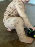 Football Ribbed Bamboo Pjs