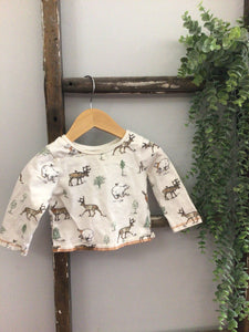 Deer & polar bear long sleeve-6/9m