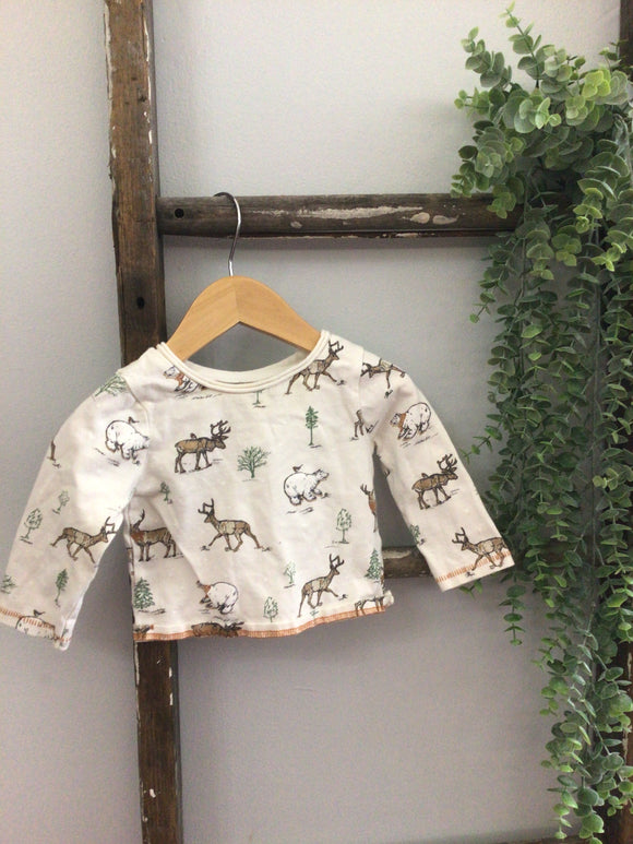 Deer & polar bear long sleeve-6/9m