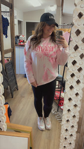 Tiedye Pink Mama Sweatshirt