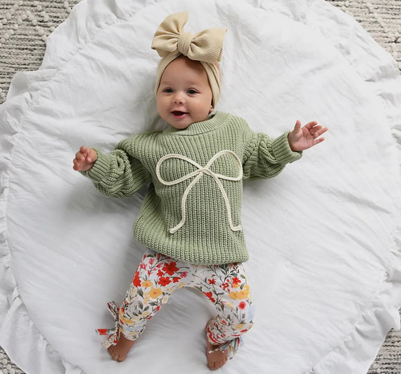 Green Bow Sweater