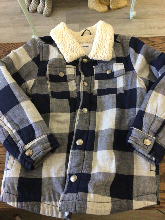 Old navy flannel jacket-5T