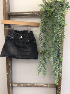 Cat&Jack black denim skirt-18M