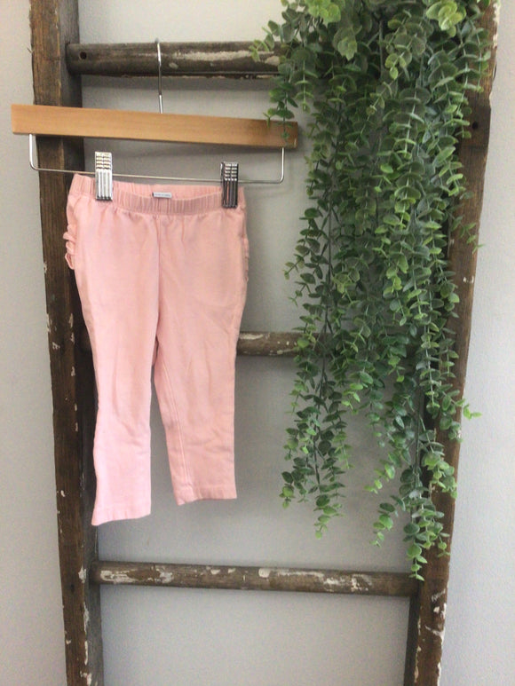 Old navy pink ruffle butt leggings-12/18M