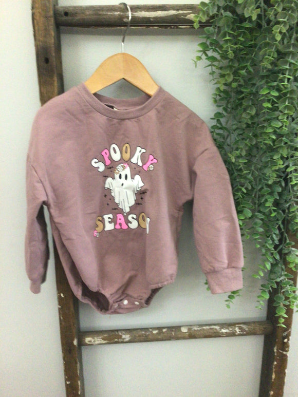Spooky season bubble romper-3/4t