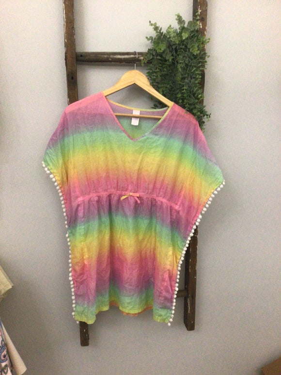 Rainbow coverup- 14/16