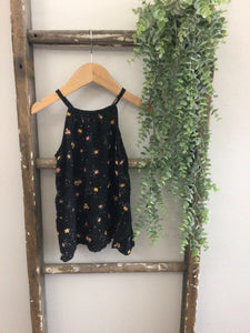 Old navy black floral tank-5