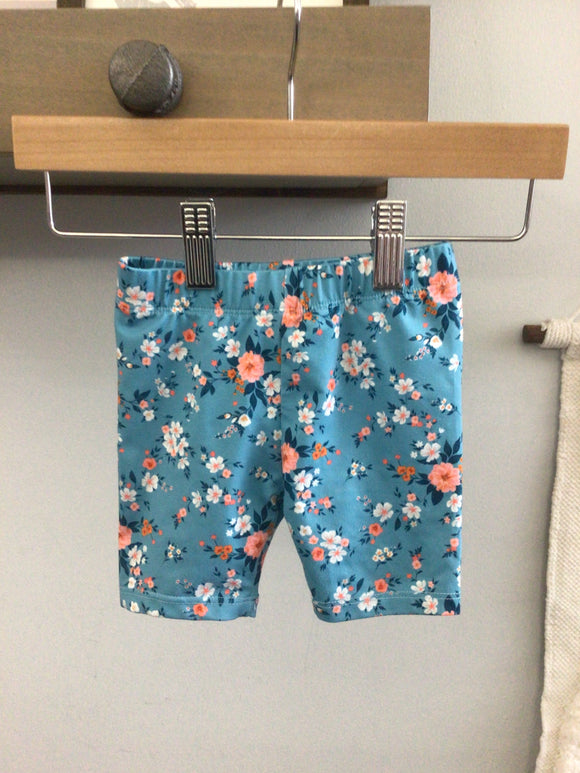 Blue Floral Biker shorts 18m