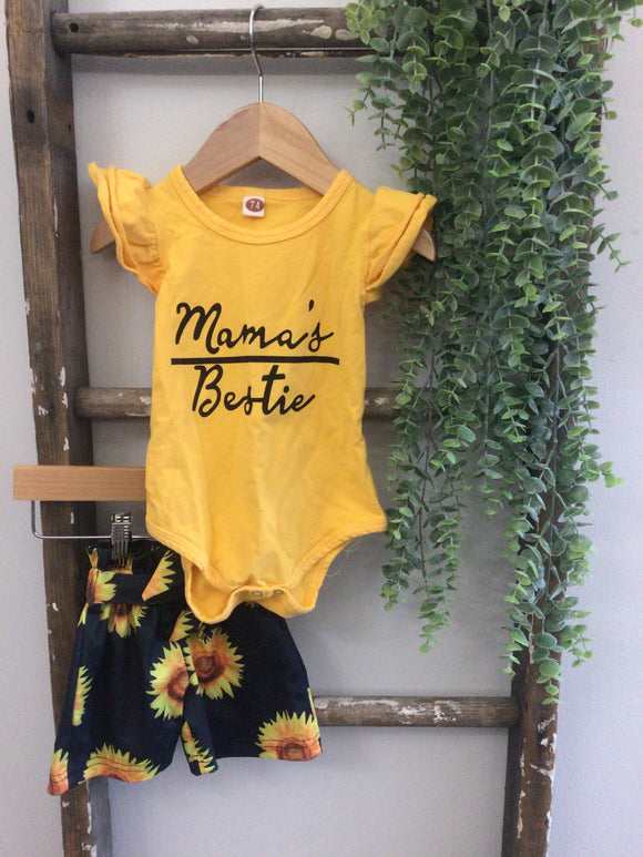 Sunflower mamas bestie-12M