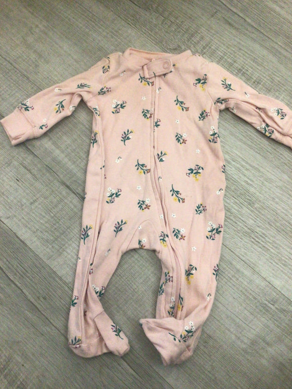 Pink floral sleeper-3M