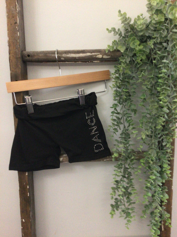 Soft dance black shorts-small
