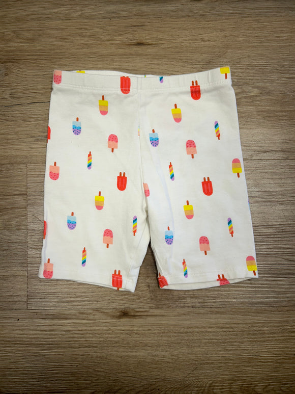 White Popsicle Shorts 4T