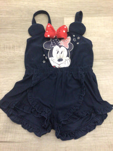 Red white and blue Minnie romper-3T