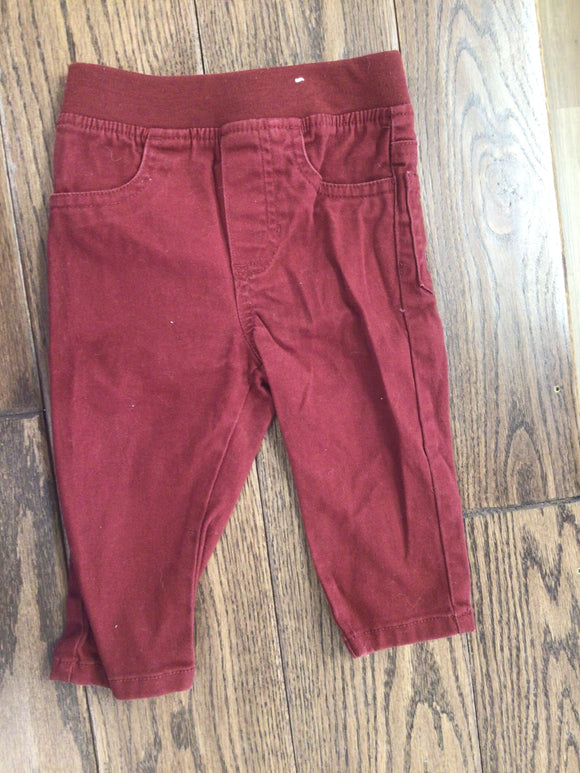 Dark Red Jeans 12M