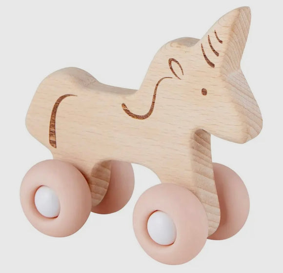 Unicorn Silicone Wood Toy