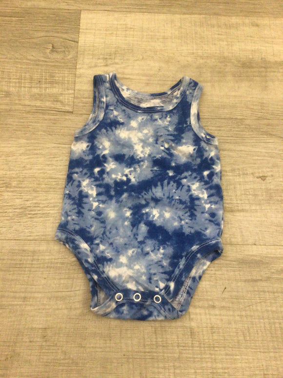 Blue tie dye onesie-0/3M