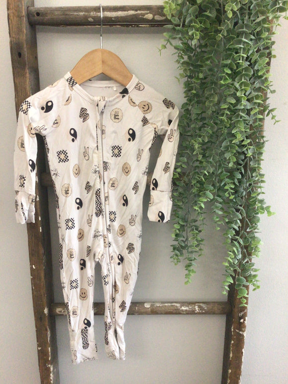 Rad little dude bamboo sleeper-3/6M