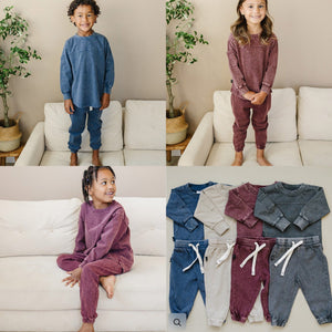 Acid Wash Lounge Set