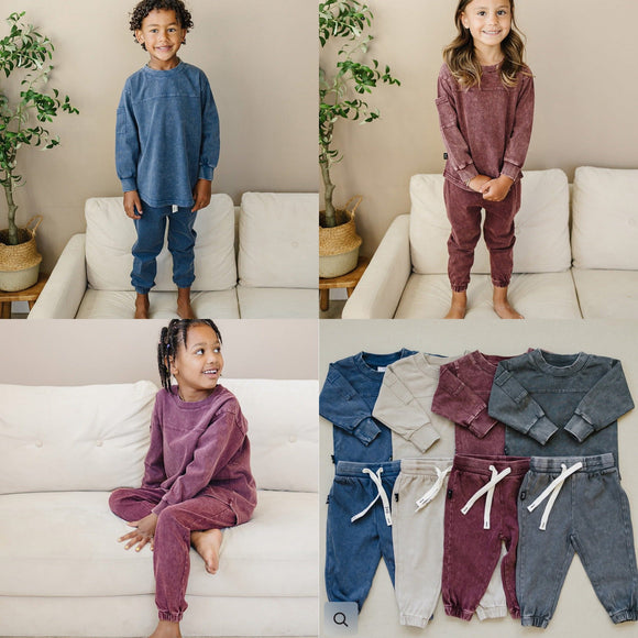 Acid Wash Lounge Set
