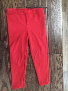 Girl Red Leggings 3T