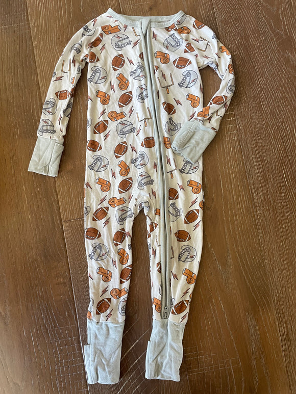Football Dream Big Little Co Sleeper - 6/12M
