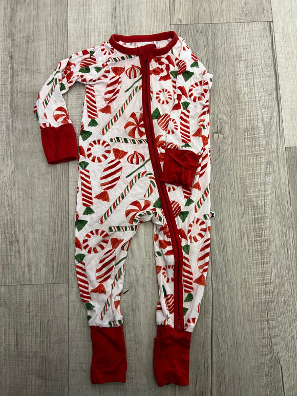 Christmas Candy zippy - 3/6m