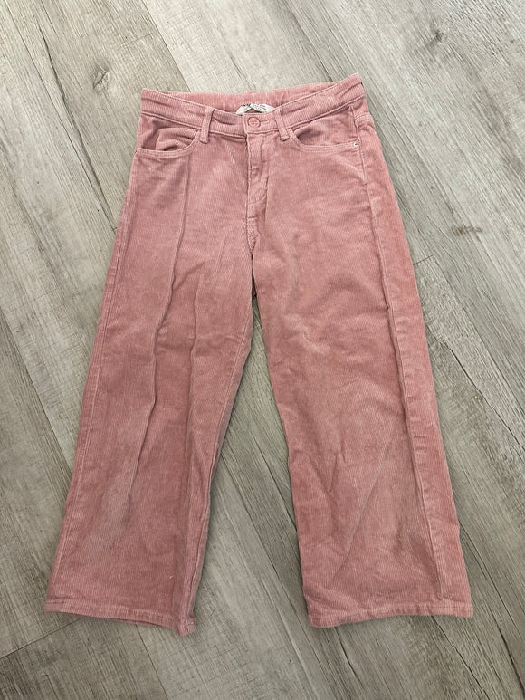 H&M Wide Leg Mauve Corduroy Pant- 8/9