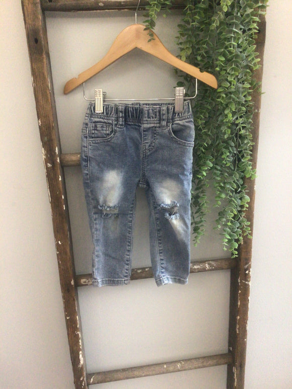 Little Bipsy ripped jeans- 12/18M