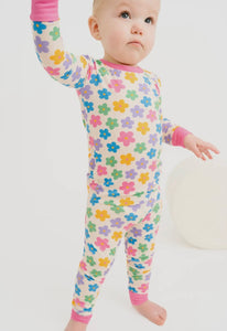 Retro Flower Bamboo Set
