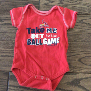 Take me out Cardinals onesies - 3/6M & 6/9M
