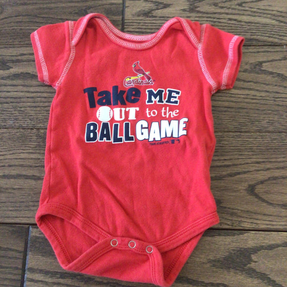 Take me out Cardinals onesies - 3/6M & 6/9M