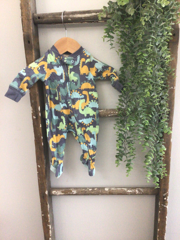 Dusty blue Dino sleeper-NB