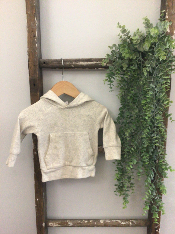 Little one shop grey hoodie-6/12m