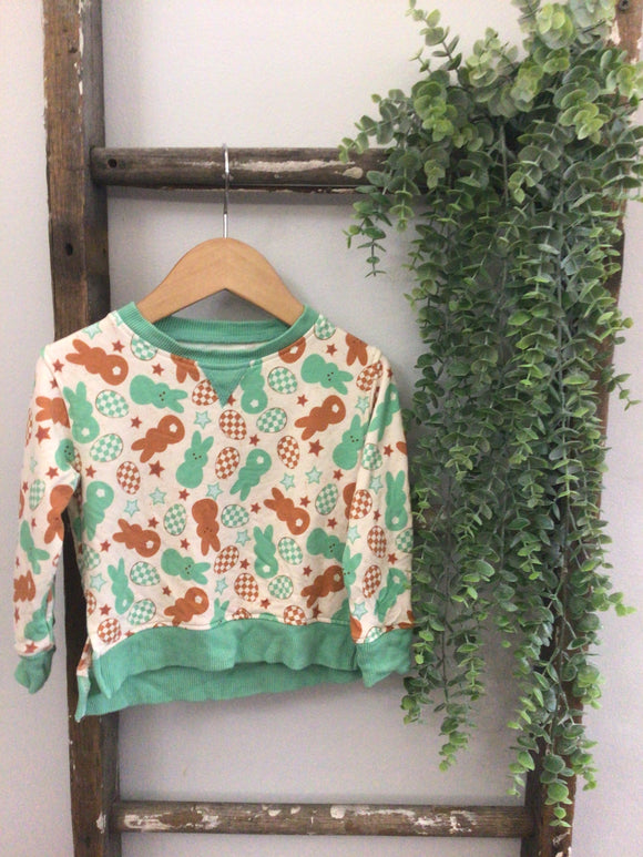 Green and brown Easter crewneck-18/24m