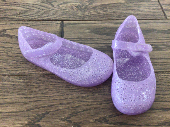 Purple jelly shoes-7