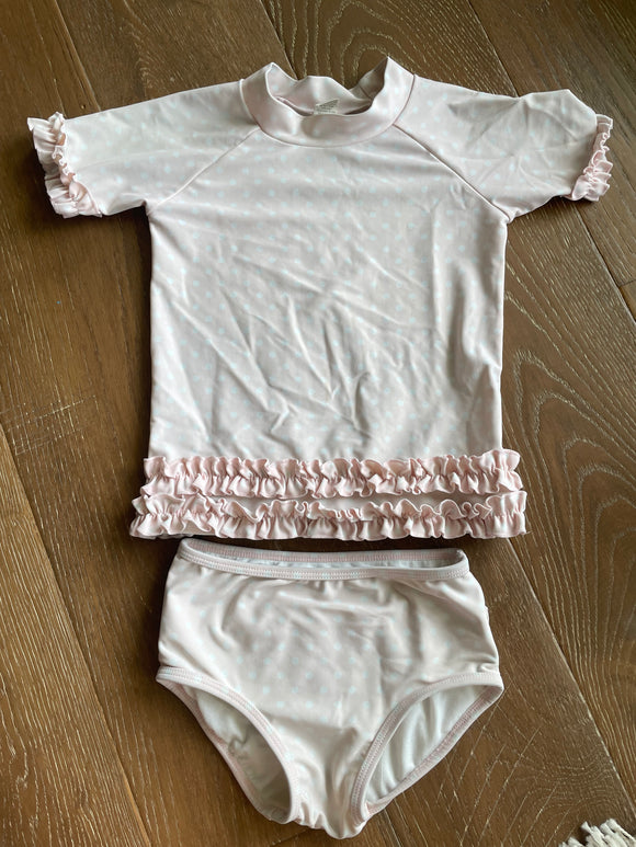 Ruffle Butts Polka Dot SwimSuit - 4T