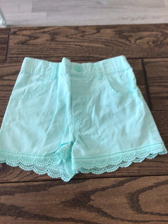 4T teal shorts