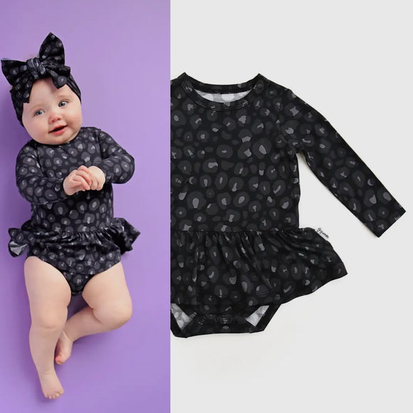 Black Leopard Dress