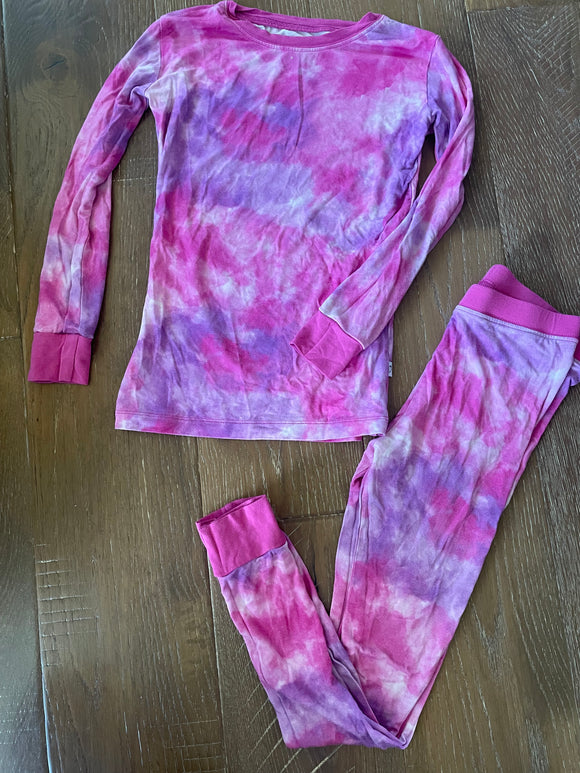 Purple Tiedye Dream Big Little Co Bamboo Set - 7/8